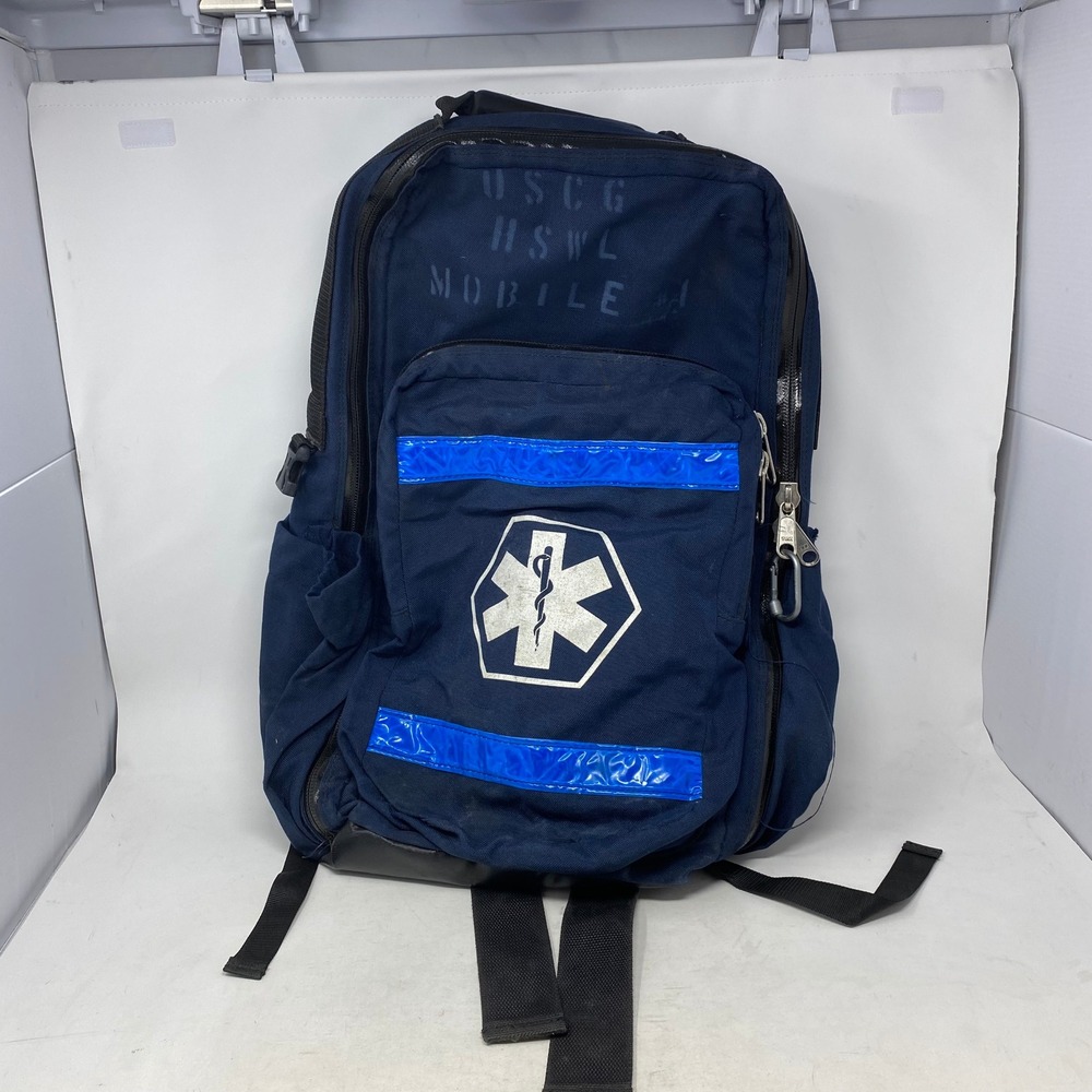 R&B Fabrications USCG HSWL Mobile EMS Medical Backpack Navy Blue Made in USA